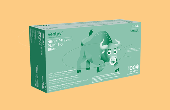 Ventyv Ventyv 10323108 Glove Exam Nitrile Plus Bull Powder-Free Supplies reLink Medical