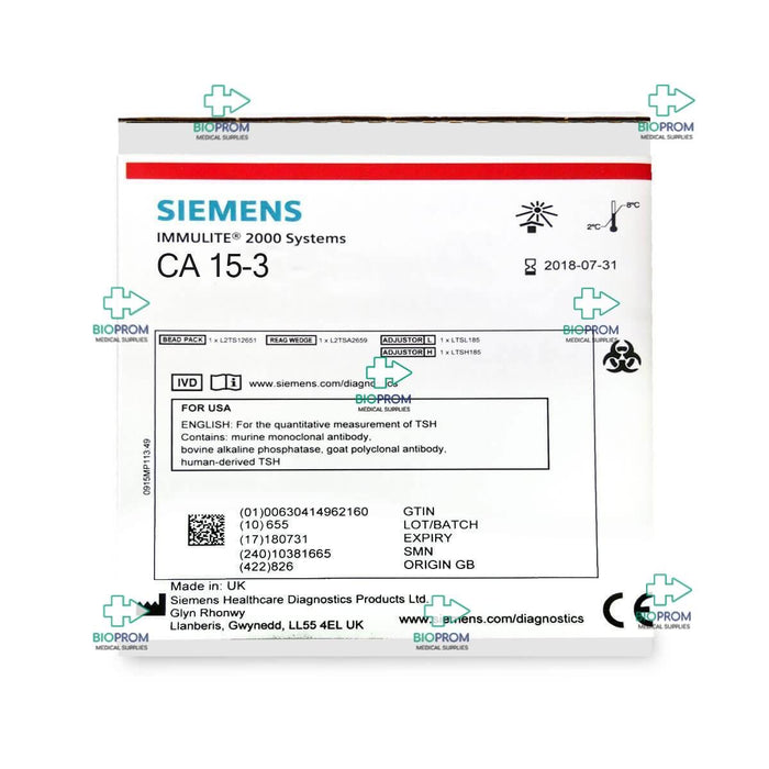 Siemens Diagnostics Siemens Diagnostics 10380948 IMMULITE CA 15-3 Reagent 100 Clinical Lab reLink Medical