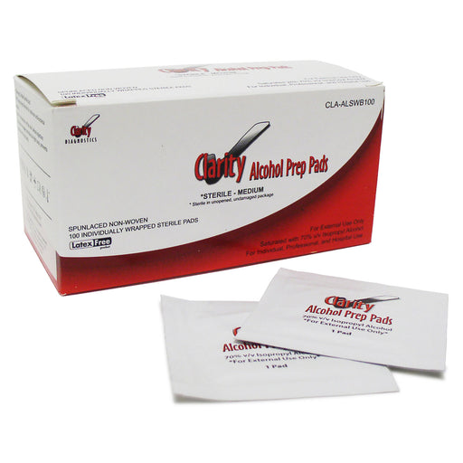 Clarity Diagnostics, LLC Clarity Diagnostics LLC CLA-ALSWB100 Clarity Alcohol Prep Clinical Lab reLink Medical