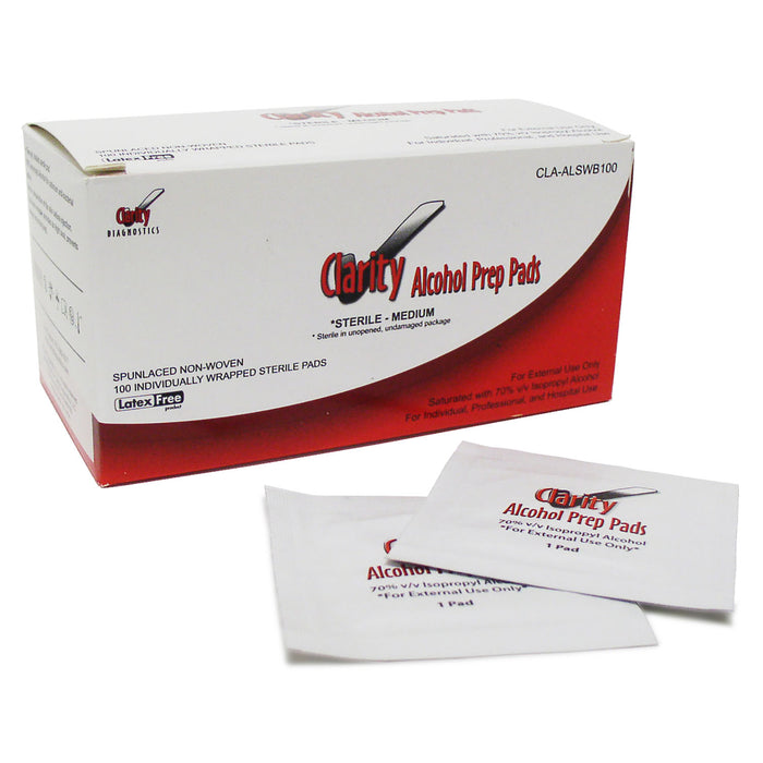 Clarity Diagnostics, LLC Clarity Diagnostics LLC CLA-ALSWB100 Clarity Alcohol Prep Clinical Lab reLink Medical