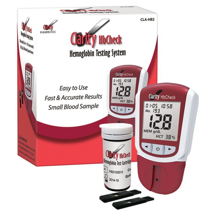 Clarity Diagnostics, LLC Clarity Diagnostics LLC CLA-HB2 Clarity HbCheck Hemoglobin Meter Clinical Lab reLink Medical