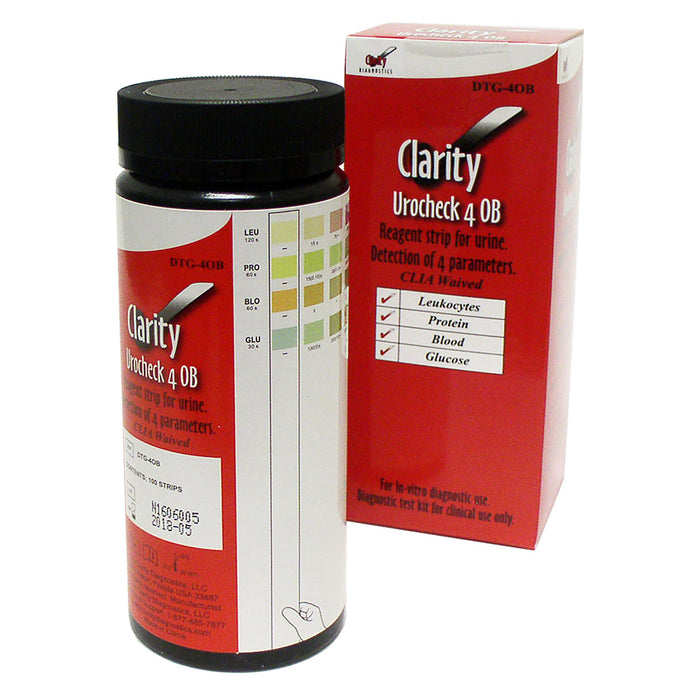 Clarity Diagnostics LLC DTG-4OB Clarity Urocheck 4 OB CLIA Waived
