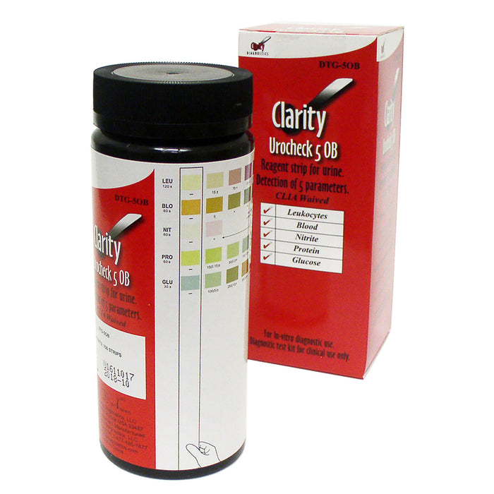 Clarity Diagnostics, LLC Clarity Diagnostics LLC DTG-5OB Clarity Urocheck 5 OB CLIA Waived Supplies reLink Medical