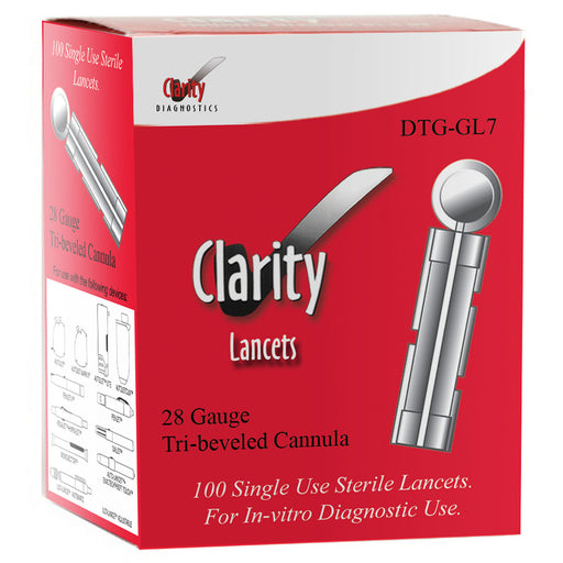 Clarity Diagnostics, LLC Clarity Diagnostics LLC DTG-GL7 Lancet Refills  use w/ DTG-DL6 Clinical Lab reLink Medical