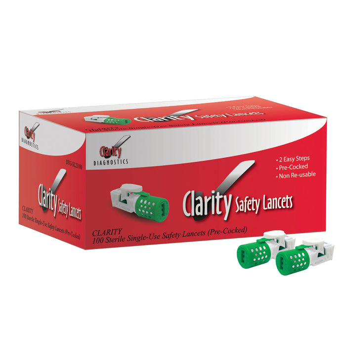 Clarity Diagnostics, LLC Clarity Diagnostics LLC DTG-SL23200 Clarity Safety Lancets 23G Clinical Lab reLink Medical