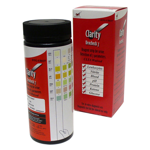 Clarity Diagnostics, LLC Clarity Diagnostics LLC DTG-URO7 Clarity Urocheck 7 CLIA Waived Supplies reLink Medical