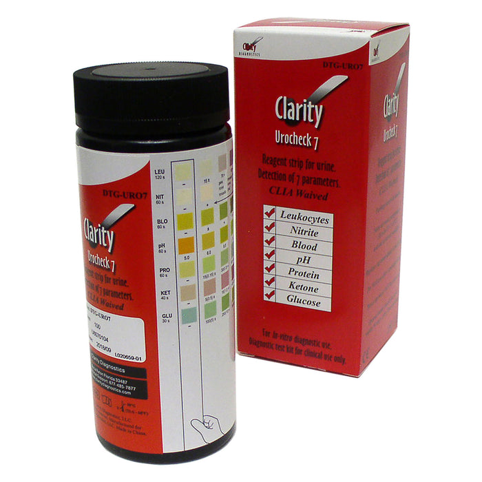 Clarity Diagnostics, LLC Clarity Diagnostics LLC DTG-URO7 Clarity Urocheck 7 CLIA Waived Supplies reLink Medical