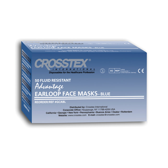 Crosstex International Crosstex International GCABL Mask Latex Free Blue 50/bx 10 Supplies reLink Medical