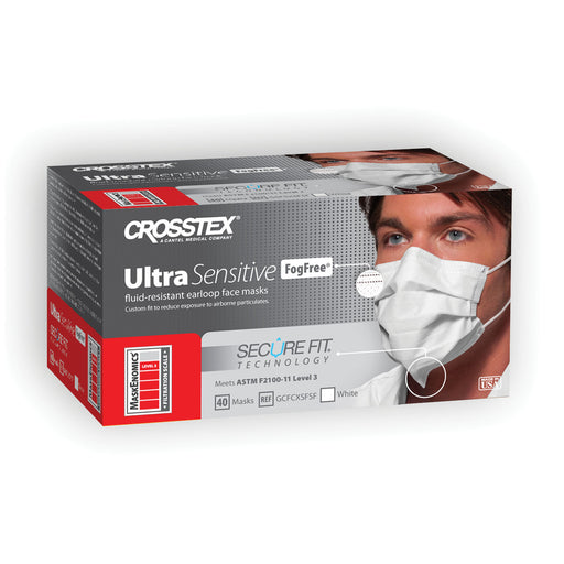 Crosstex International Crosstex International GCFCXSFSF ASTM Level 3 Earloop Mask No Fog Supplies reLink Medical