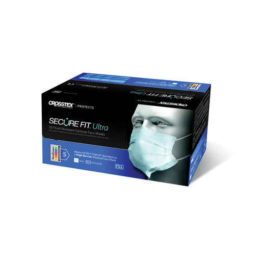 Crosstex International Crosstex International GCFCXUSF ASTM Level 3 Earloop Mask Blue Supplies reLink Medical