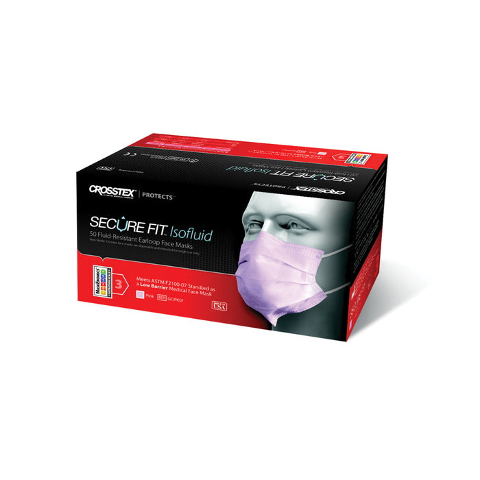 Crosstex International Crosstex International GCIPKSF ASTM Level 1 Earloop Mask Pink Supplies reLink Medical