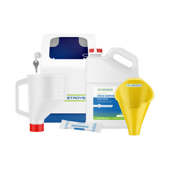 C2R Global Manufacturing C2R Global Manufacturing RX1.0PROLIQLCKBXK Rx Destroyer Starter Kit Supplies reLink Medical