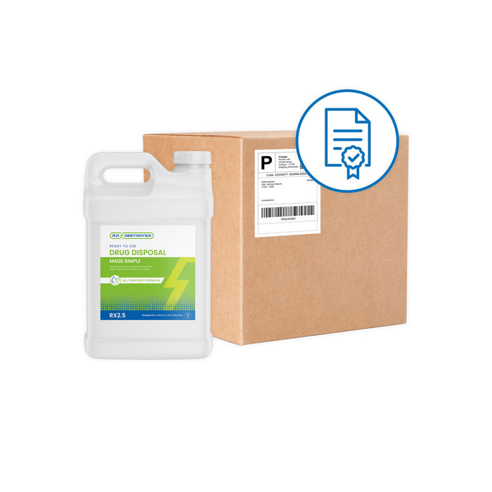 C2R Global Manufacturing C2R Global Manufacturing RX2.5MB Rx Destroyer All-Purpose 2.5 Gallon Supplies reLink Medical