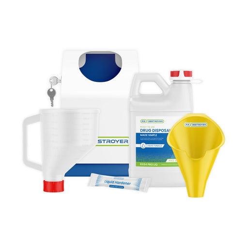 C2R Global Manufacturing C2R Global Manufacturing RX64PROLIQLCKBXK Rx Destroyer Starter Kit Supplies reLink Medical