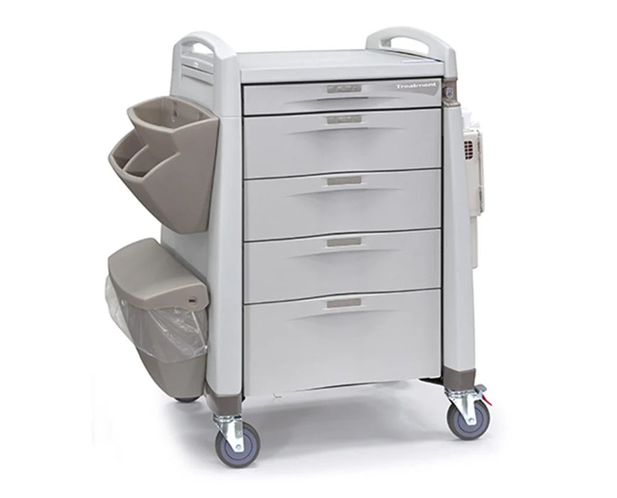Capsa Healthcare Capsa Healthcare AM9MC-LCB-N-DR221 Intermediate Cart 39.5" H x  24" Medical Furniture reLink Medical
