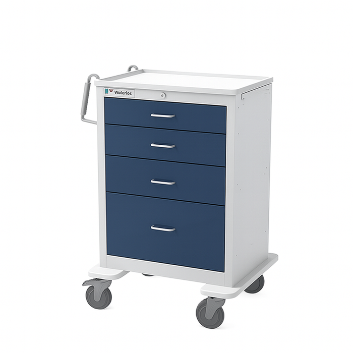 Waterloo Healthcare Waterloo 4-Drawer Steel Anesthesia Cart Medical Furniture reLink Medical