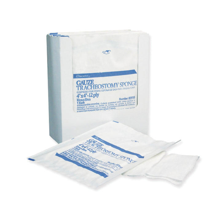 Gentell Gentell 84916 Sponge Tracheotomy Drainage Sterile 4" x 4" 6-Ply Supplies reLink Medical
