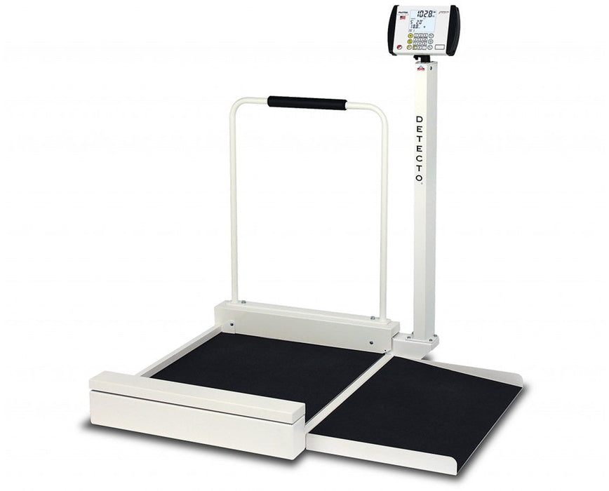 Detecto Detecto 6495-C-AC 6495 Digital Stationary Wheelchair Scale w/ Scales reLink Medical