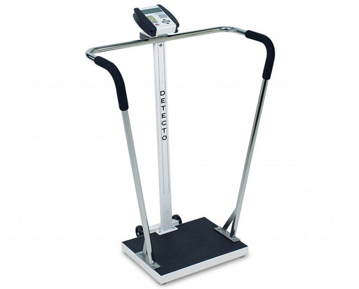 Detecto Detecto 6855-C-AC Waist-High Bariatric Stand-On Handrail Scale w/ Scales reLink Medical