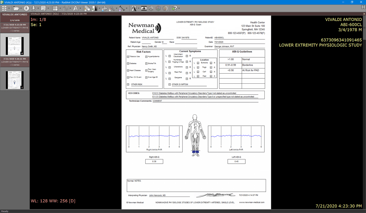 Newman Medical SFTW-100 DICOM Software Integration