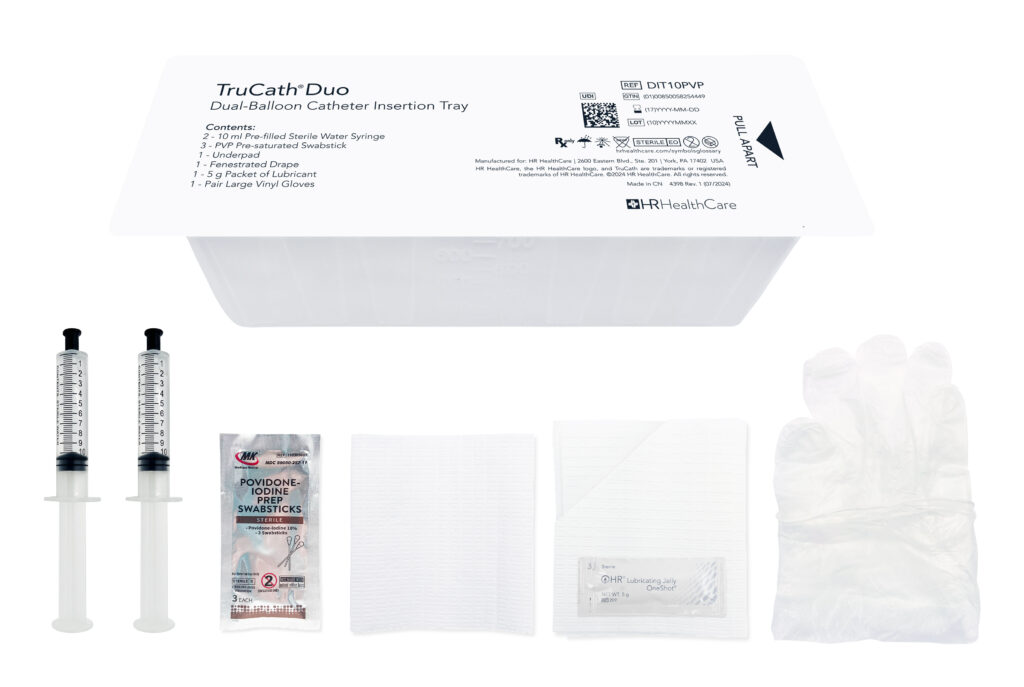 HR Healthcare HR Healthcare DIT10PVP Insertion Tray TruCath Duo Dual-Balloon Supplies reLink Medical