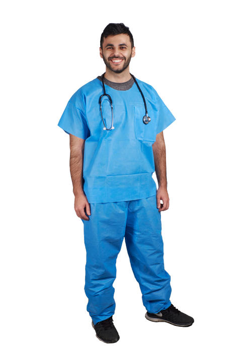 ASP Global ASP Global PJT018LS Scrub Shirt Disposable 5X-Large Long Sleeve Supplies reLink Medical