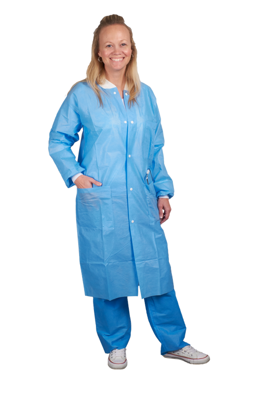 ASP Global ASP Global DJASBH06 Lab Coat Disposable 3X-Large Hip Length Light Supplies reLink Medical