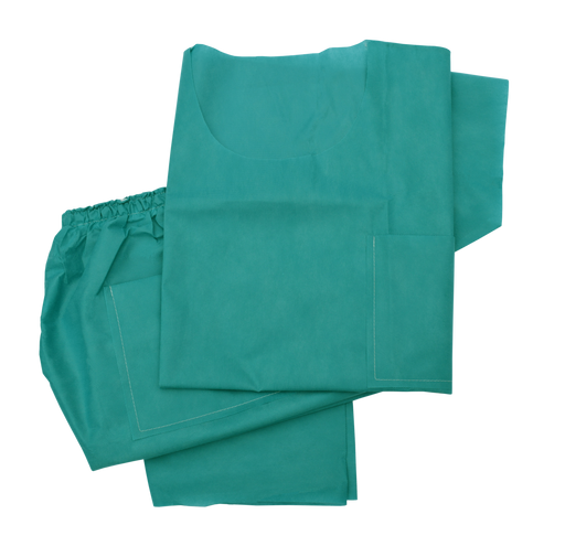 ASP Global ASP Global PJT203S Scrub Shirt Disposable Large Short Sleeve SMS Supplies reLink Medical