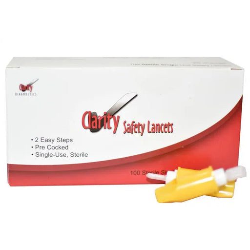 Clarity Diagnostics, LLC Clarity Diagnostics LLC DTG-SL23100 Clarity Safety Lancets 26G Clinical Lab reLink Medical