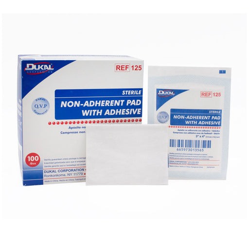 Dukal Corporation Dukal Corporation 125 Non-Adherent Pad Dressing with Adhesive 3" x Supplies reLink Medical