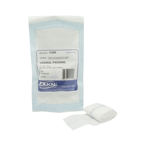 Dukal Corporation Dukal Corporation 1339S Section Sponge Vaginal Packing 2" x 36" Supplies reLink Medical