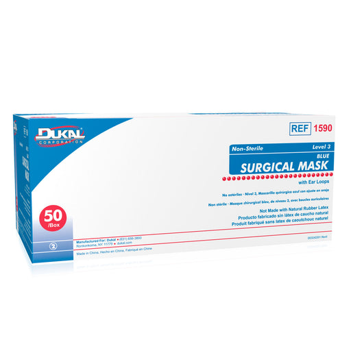 Dukal Corporation Dukal Corporation 1590 Face Mask Level 3 with Earloop 50/bx 12 Supplies reLink Medical