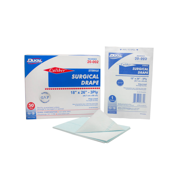 Dukal Corporation Dukal Corporation 20-002 Surgical Drape 18" x 26" Sterile 1/pk 50 Supplies reLink Medical