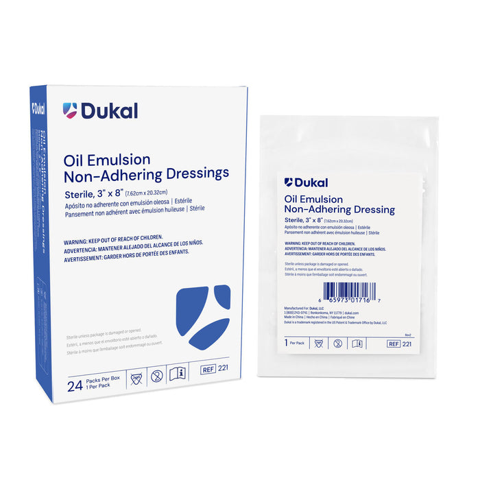 Dukal Corporation Dukal Corporation 221 Oil Emulsion Dressing 3" x 8" Sterile 1/pk Supplies reLink Medical