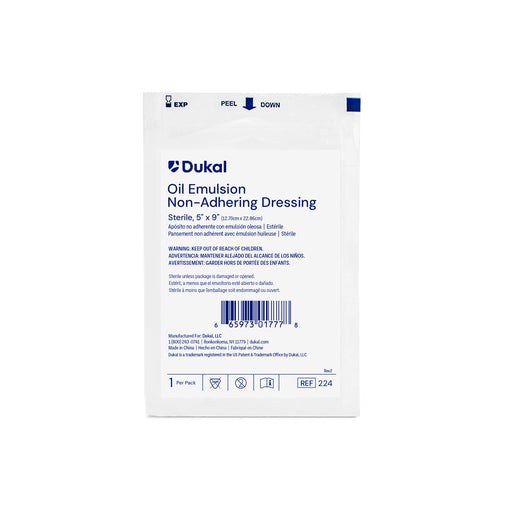 Dukal Corporation Dukal Corporation 224 Oil Emulsion Dressing 5" x 9" Sterile 1/pk Supplies reLink Medical