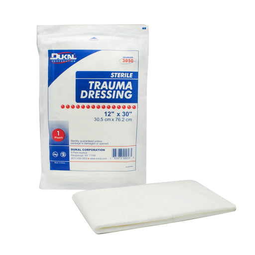 Dukal Corporation Dukal Corporation 3050 Trauma Dressing 12" x 30" Sterile 1/pk 25 Supplies reLink Medical