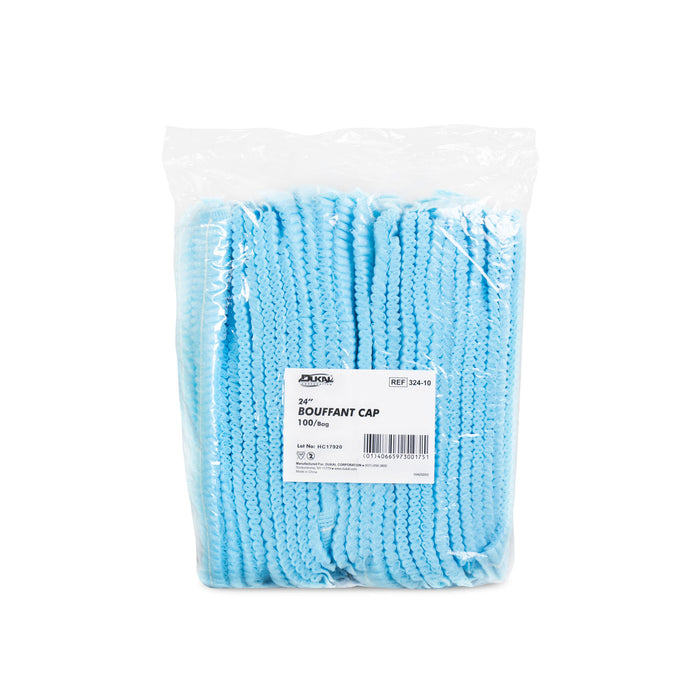 Dukal Corporation 324-10 Bouffant Cap 24" Accordian 100/bg 10