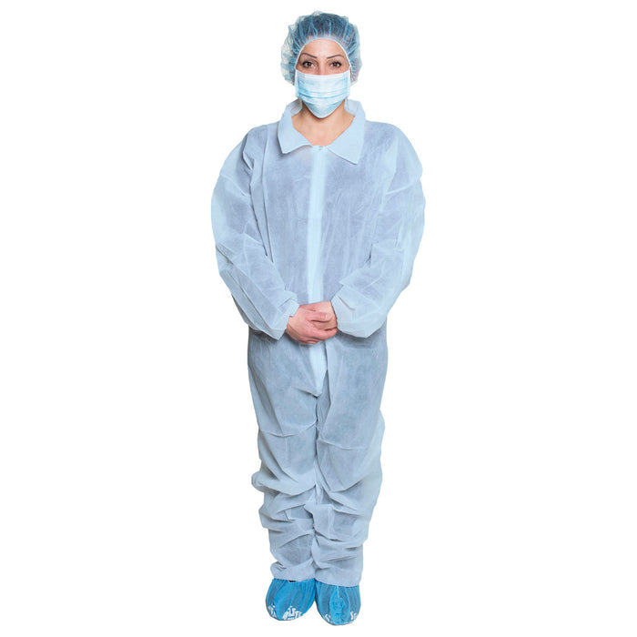 Dukal Corporation 392XL Coveralls Blue Size XL Disposable 5/bg 5