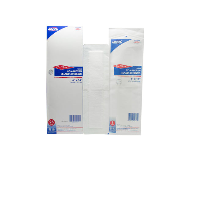 Dukal Corporation 4074 Island Dressing 4" x 14" Non-Woven Adhesive