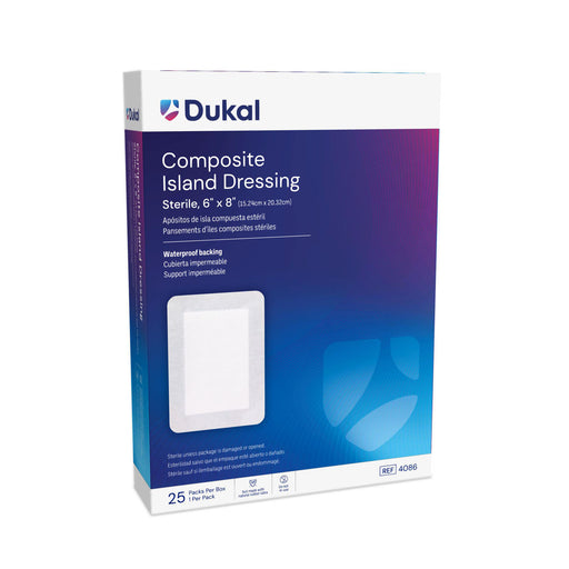 Dukal Corporation Dukal Corporation 4086 Composite Island Dressing 6" x 8" Sterile Supplies reLink Medical