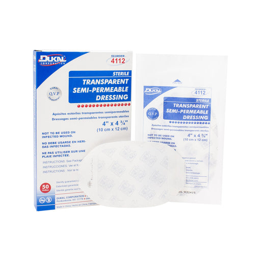 Dukal Corporation Dukal Corporation 4112 Semi-Permeable Dressing 4" x 4‚¾" Supplies reLink Medical