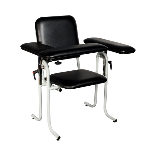 Dukal Corporation Dukal Corporation 4382F-BLK Blood Draw Chair with Flip Up Arm Supplies reLink Medical