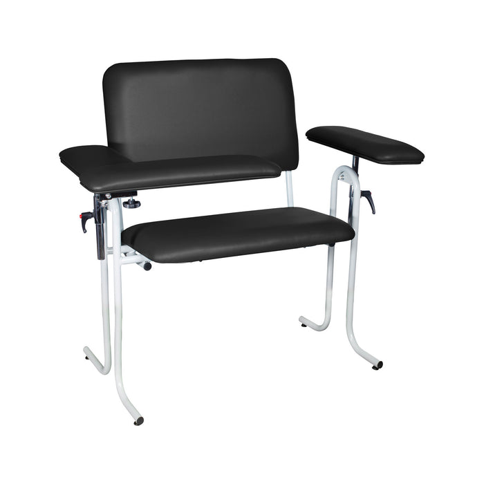 Dukal Corporation Dukal Corporation 4382XF-BLK Blood Draw Chair with Flip Up Arm Wide Supplies reLink Medical