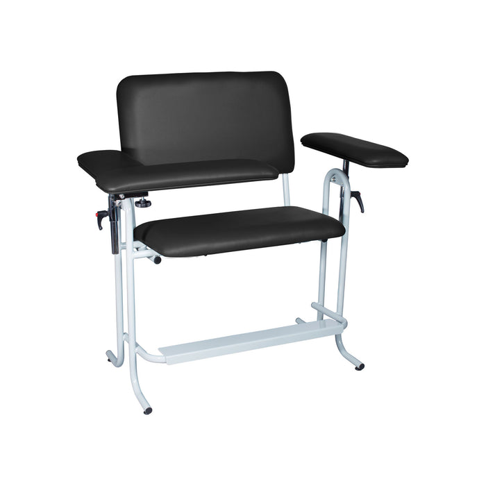 Dukal Corporation Dukal Corporation 4386XF-BLK Blood Draw Chair with Flip Up Arm Wide Supplies reLink Medical