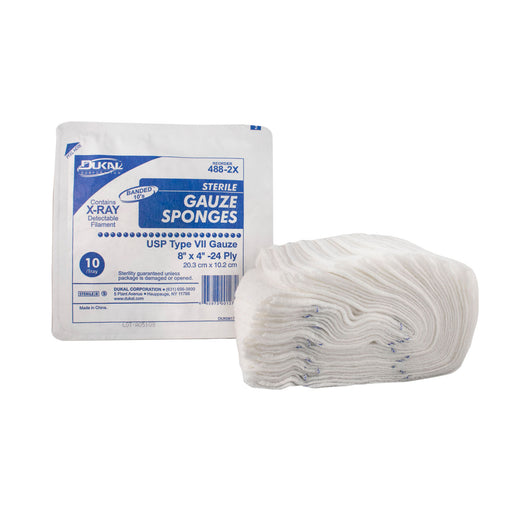 Dukal Corporation Dukal Corporation 488-2X Gauze Sponge 8" x 4" X-Ray Detectable Type Supplies reLink Medical