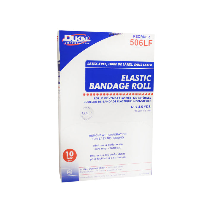 Dukal Corporation Dukal Corporation 506LF Elastic Bandage Roll 6" x 4.5yd Supplies reLink Medical