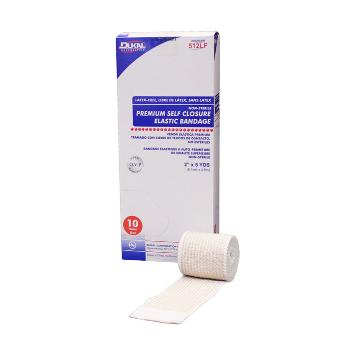 Dukal Corporation Dukal Corporation 512LF Elastic Bandage with Self Closure 2" x 5yd Supplies reLink Medical