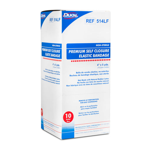 Dukal Corporation Dukal Corporation 514LF Elastic Bandage with Self Closure 4" x 5yd Supplies reLink Medical
