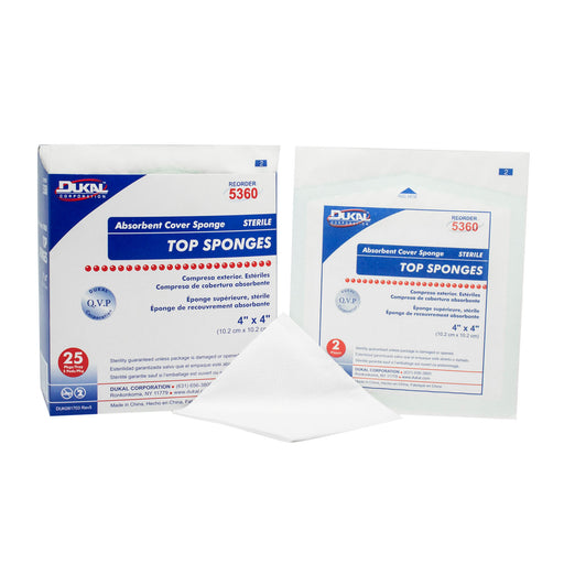 Dukal Corporation Dukal Corporation 5360 Top Sponge 4" x 4" Non-Woven Sterile 2/pk Supplies reLink Medical