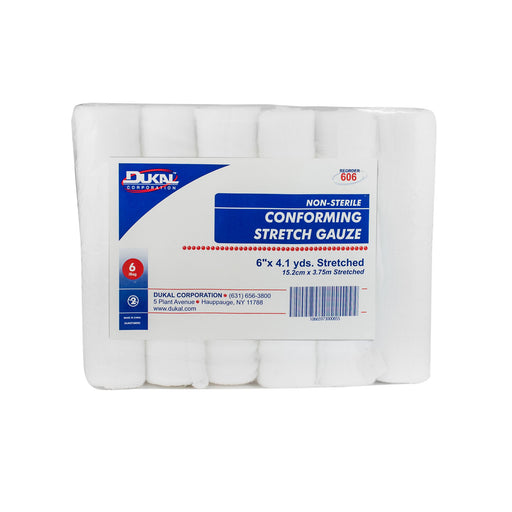 Dukal Corporation Dukal Corporation 606 Stretch Gauze 6" x 4.1 yd Non-Sterile 6/bg Supplies reLink Medical